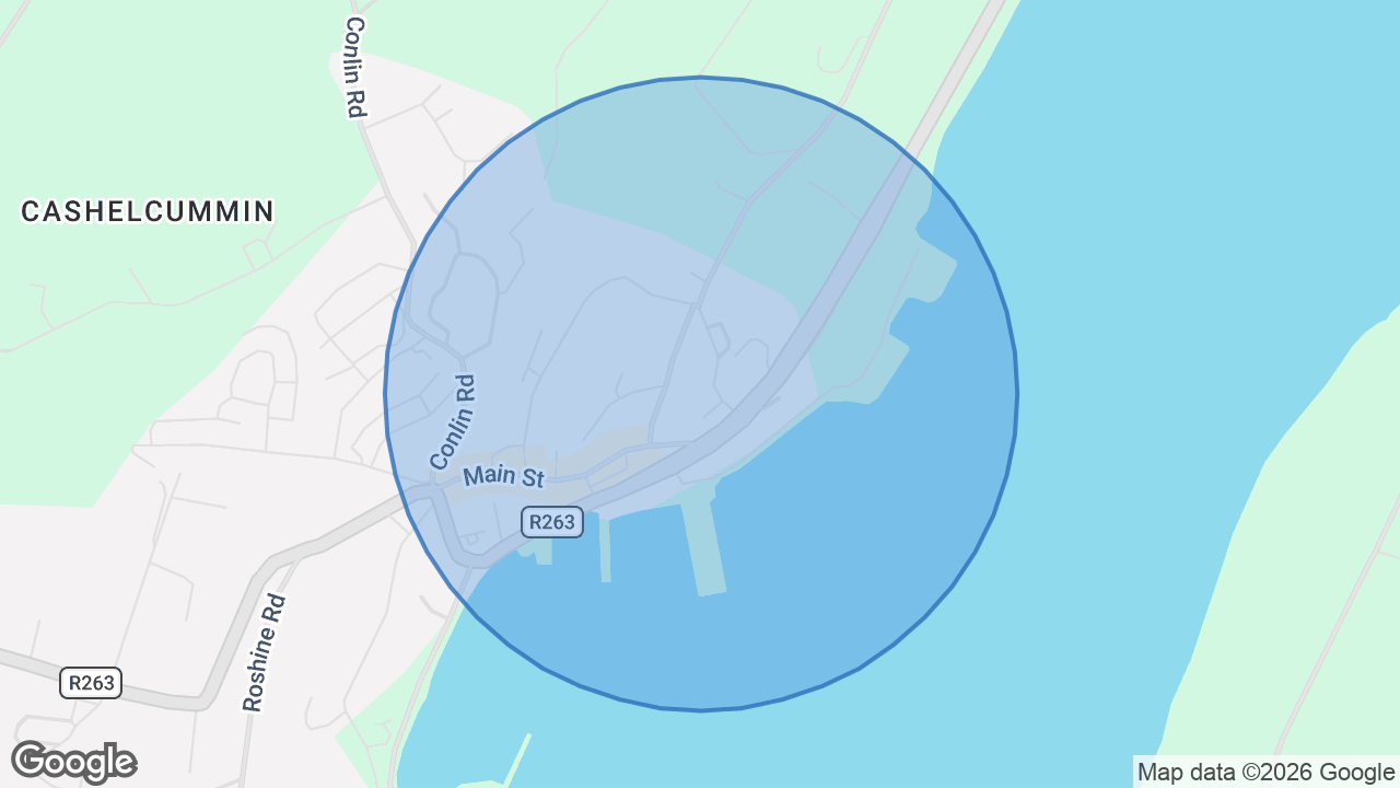 Map of the area around the home in Killybegs, Killybegs